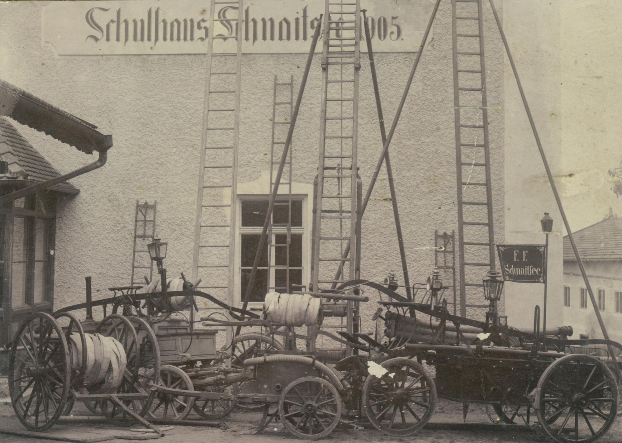 Historische Gerätschaften FFW Schnaitsee 1908